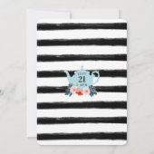 Blue Teacup Tea Party Bridal Douche Invitation (Dos)