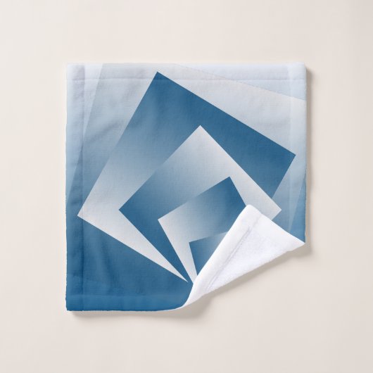 Blue Teal geometry (Gant de toilette)