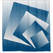 Blue Teal geometry Douchegordijn (Voorkant)