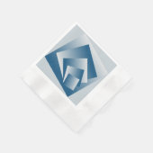 Blue Teal geometry Servet (Hoek)