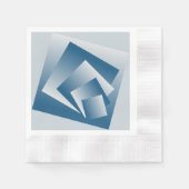 Blue Teal geometry Servet (Voorkant)