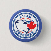 Blue Team Capybara Button (klein) (Voorkant)