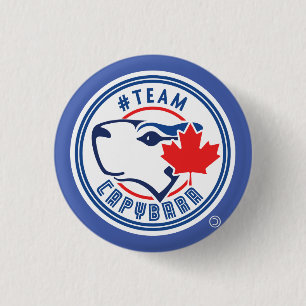 Blue Team Capybara Button (klein)