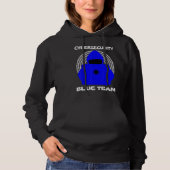 Blue Team Cybersecurity Hacking Ethical Hacker Cyb Hoodie (Voorkant)