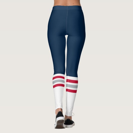 Blue Team Tube Sock Leggings (Achterkant)