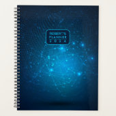 Blue Tech Data éénjarige weekplanner Planner (Voorkant)