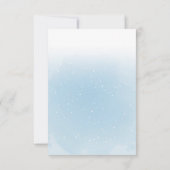 Blue Teddy Bear Baby shower Details Kaart (Achterkant)