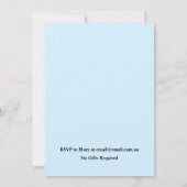 Blue Teddy Bear Baby Shower Invitation  (Dos)