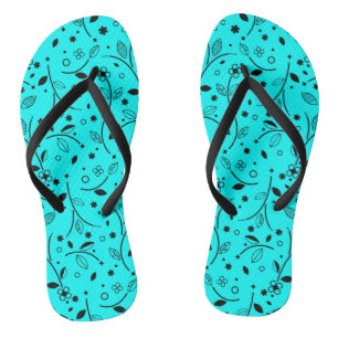 BLUE teenslipper floreel zomerpatroon Teenslippers