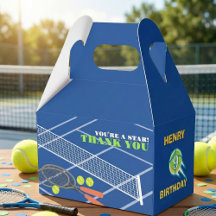 Blue Tennis Verjaardag met u bent een ster Dank u