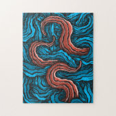 Blue Tentacles Legpuzzel (Verticaal)