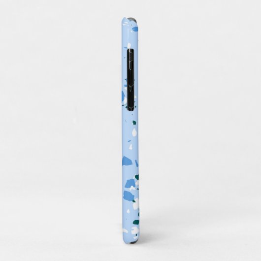 Blue Terrazzo Pattern Case-Mate iPhone Case (Achterkant/links)