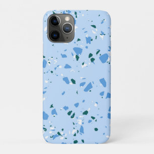 Blue Terrazzo Pattern iPhone 11 Pro Hoesje