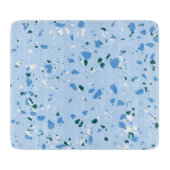 Blue Terrazzo Pattern Snijplank (Voorkant)