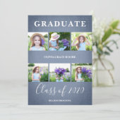 Blue Textile Pre-K Graduation Photo Session (Staand voorkant)