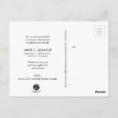 Blue Thank You 2e Baby Aankondiging Baby Boy Briefkaart (Achterkant)