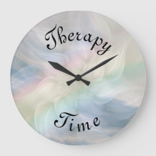Blue Therapy Time Rainbow Mandala Grote Klok