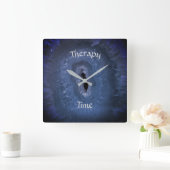 Blue Therapy Time Vierkante Klok (Huis)