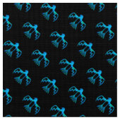 Blue Thunderbird Pattern Stof (Close Up)