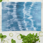 Blue Tie Dye Keuken Handdoek (Gevouwen)