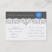 Blue Tie Dye Tile 239 Visitekaartje (Achterkant)