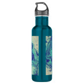 Blue Tie Dye Waterfles (Achterkant)