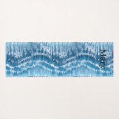 Blue Tie Dye Yogamat (Achterkant (horizontaal))