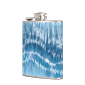 blue tie kleurstof kolf heupfles (Links)