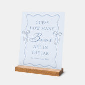 Blue Tie le Nœud de Mariage : Baby Shower Devinez (Angle)
