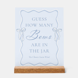 Blue Tie le Nœud de Mariage : Baby Shower Devinez
