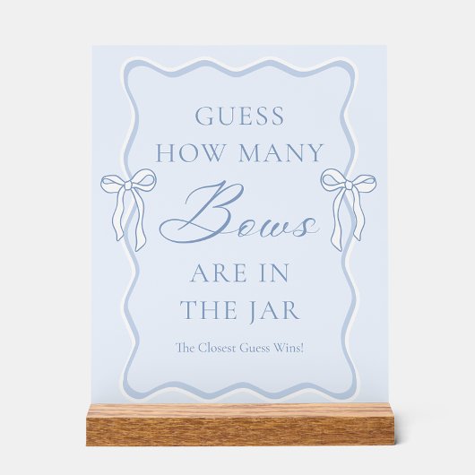 Blue Tie le Nœud de Mariage : Baby Shower Devinez