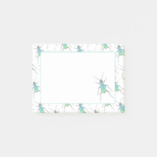 Blue Tiger Beetle Love Bug Post-it® Notes