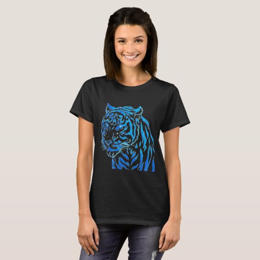 Blue Tiger T-Shirt (Voorkant volledig)