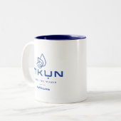 Blue Tikun Coffee Mok (Voorkant links)