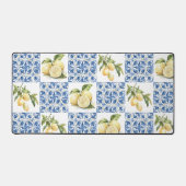 Blue Tile French Country Lemon Pattern (Recto)