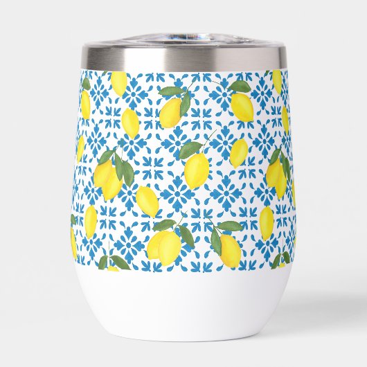Blue Tile French Country Lemon Pattern (Avant)