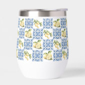 Blue Tile French Country Lemon Pattern (Gauche)