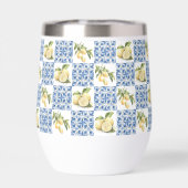 Blue Tile French Country Lemon Pattern (Arrière)