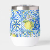 Blue Tile French Country Lemon Pattern Home Decor (Avant)
