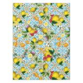 Blue tiles lemon Mediterranean Tafelkleed (Voorkant)