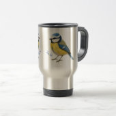 Blue Tit Bird Mug Nature Lover Gift (Devant droit)