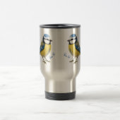 Blue Tit Bird Mug Nature Lover Gift Reisbeker (Center)
