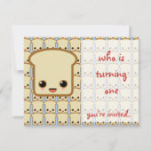 blue toast uitnodiging verjaardag (Voorkant)