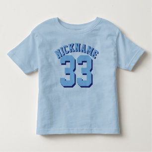 Blue Toddler   Sport Jersey Design Kinder Shirts