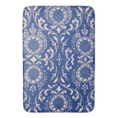 Blue Toile Bathroom Rug. Badmat (Voorkant Verticaal)