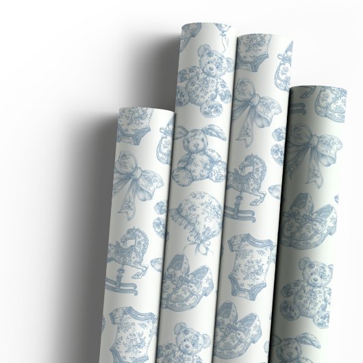Blue Toile de Jouy  Nursery Cadeaupapier