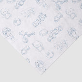 Blue Toile de Jouy  Nursery Tissuepapier (Detail)