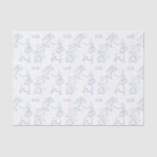 Blue Toile de Jouy  Nursery Tissuepapier