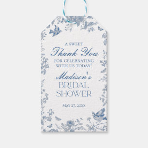 Blue Toile De Jouy Vrijgezellenfeest Favors Cadeaulabel