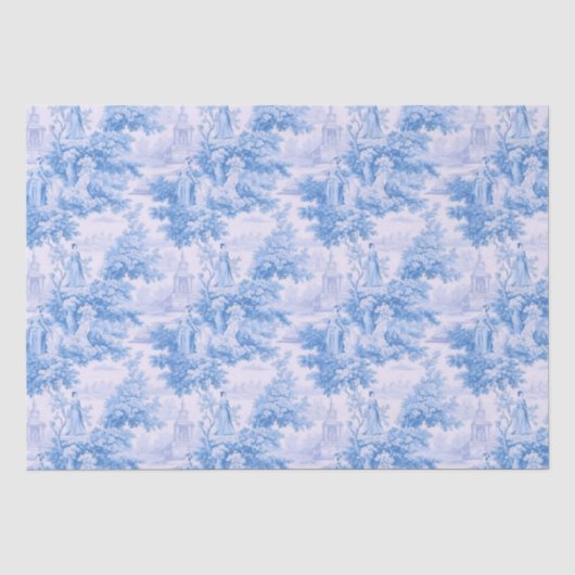 Blue Toile de Joy Tissuepapier (Voorkant)